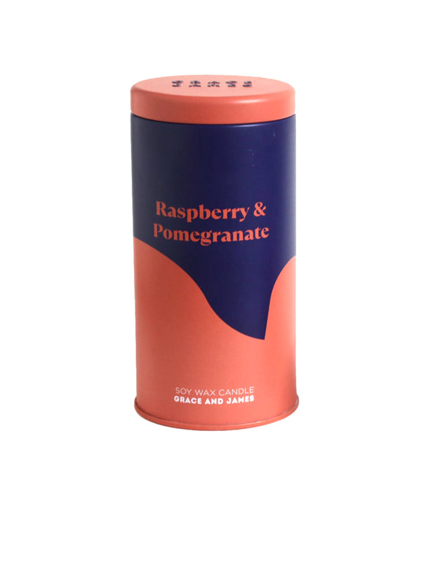 Raspberry & Pomegranate - Aromatic Soy Wax Candle 70 Hour