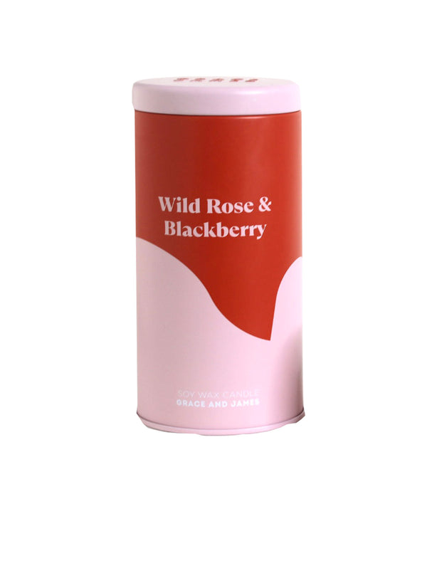 Wild Rose & Blackberry - Aromatic Soy Wax Candle 70 Hour