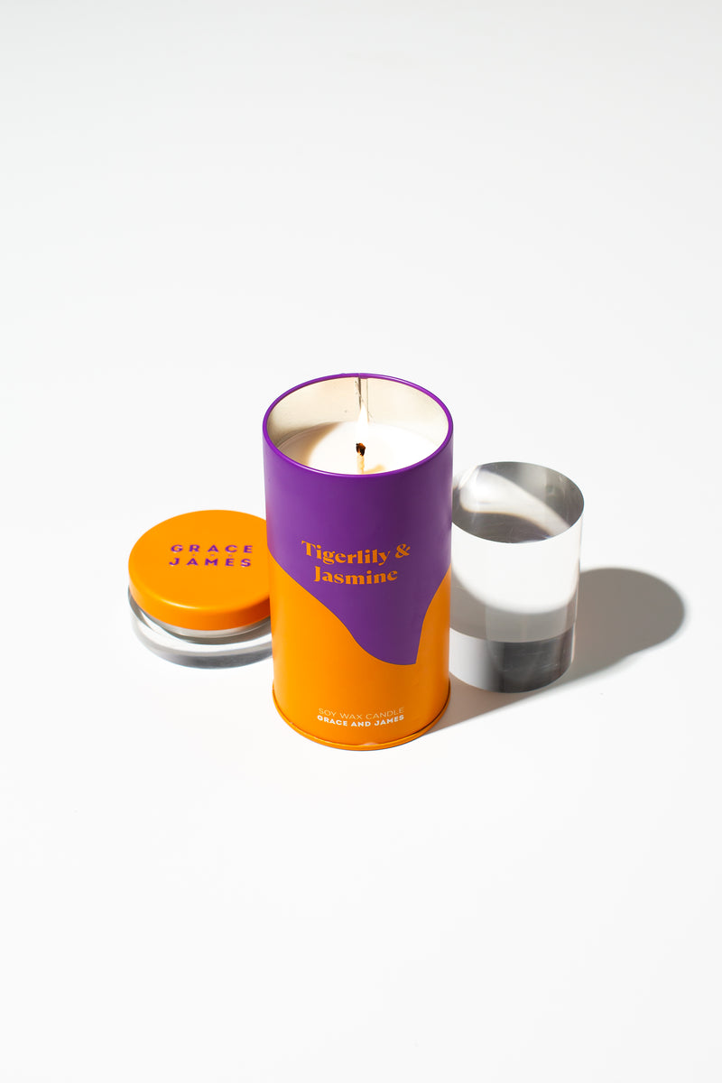Tigerlily & Jasmine - Aromatic Soy Wax Candle 70 Hour