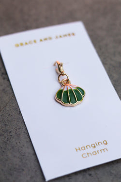 Hanging Charm - Clamshell Green