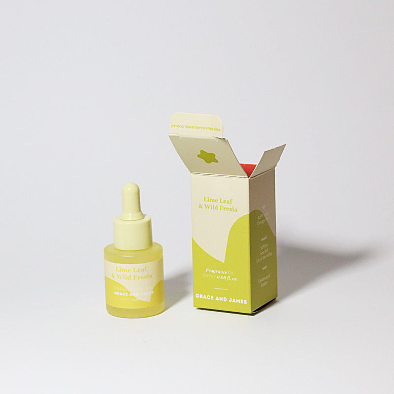 Lime Leaf & Fresia - Felt Air Freshener