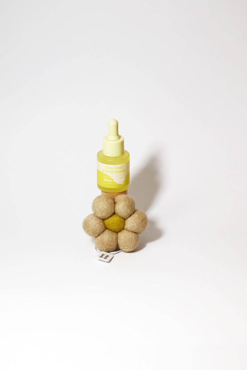 Lime Leaf & Fresia - Felt Air Freshener