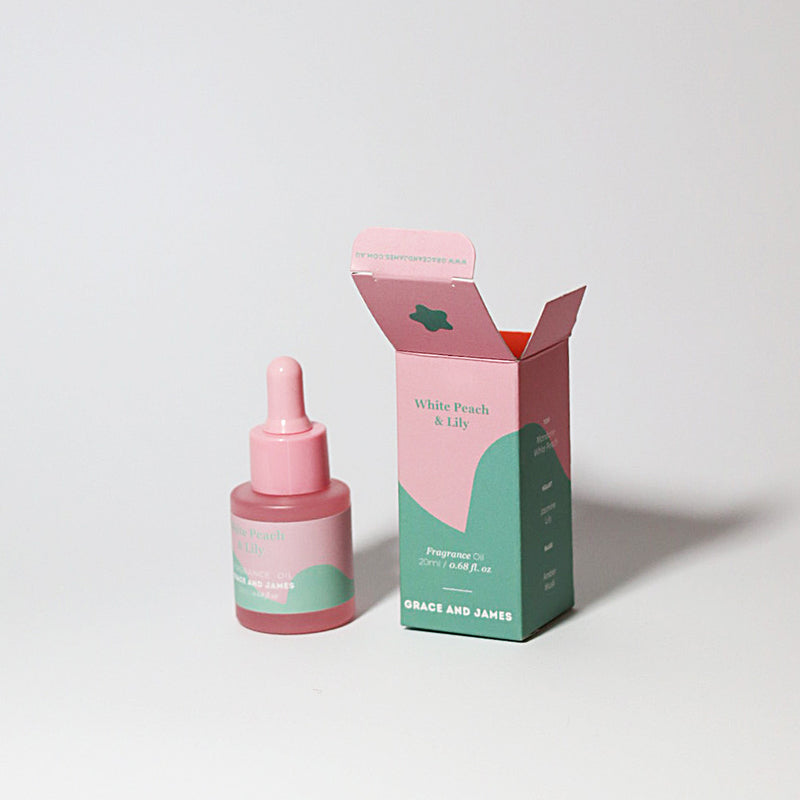 White Peach & Lily - Felt Air Freshener