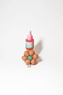 White Peach & Lily - Felt Air Freshener